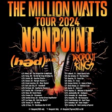Nonpoint Million Watts 2024 tour poster