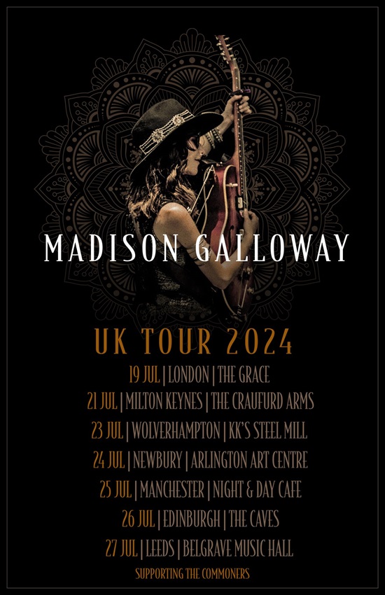 Madison Galloway 2024 tour poster