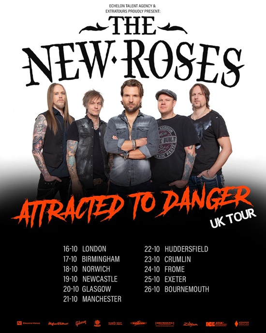 The New Roses 2024 UK tour poster