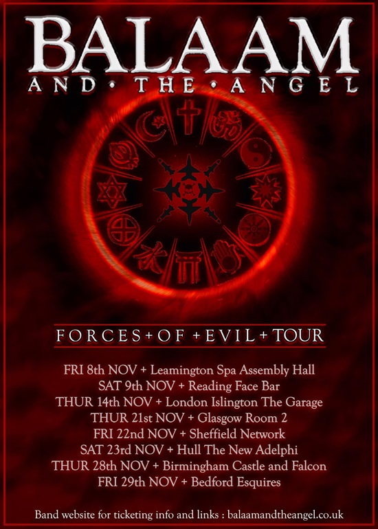 Balaam And The Angel 2024 tour poster