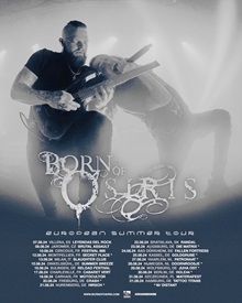 Born Of Osiris Euro 2024 tour poster