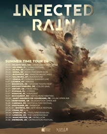 Infected Rain summer 2024 tour poster