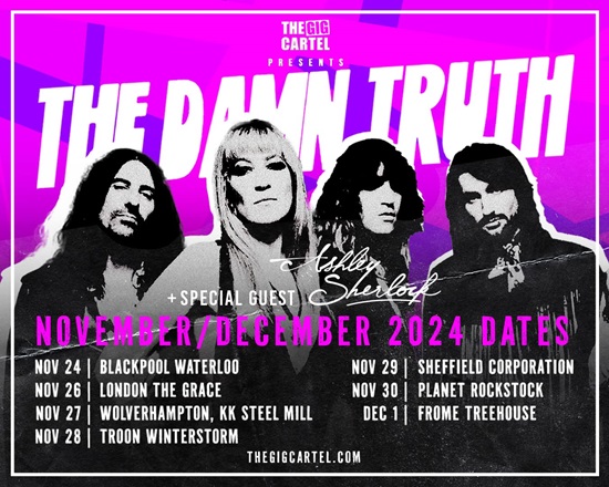 The Damn Truth November 2024 tour poster