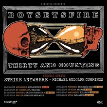 Boysetsfire Thirty And Counting 2024 UK tour poster