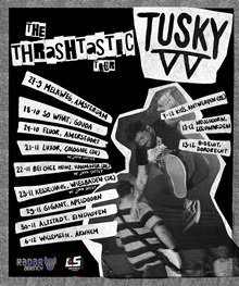 Tusky Thrashtastic VV tour poster