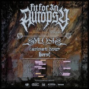 Fit For An Autopsy 2024 European tour poster