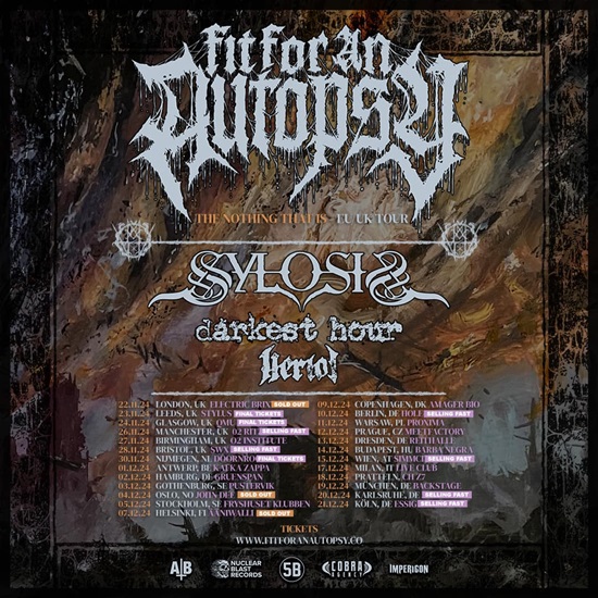 Fit For An Autopsy/Sylosis/Darkest Hour/Heriot Manchester, O2 Ritz