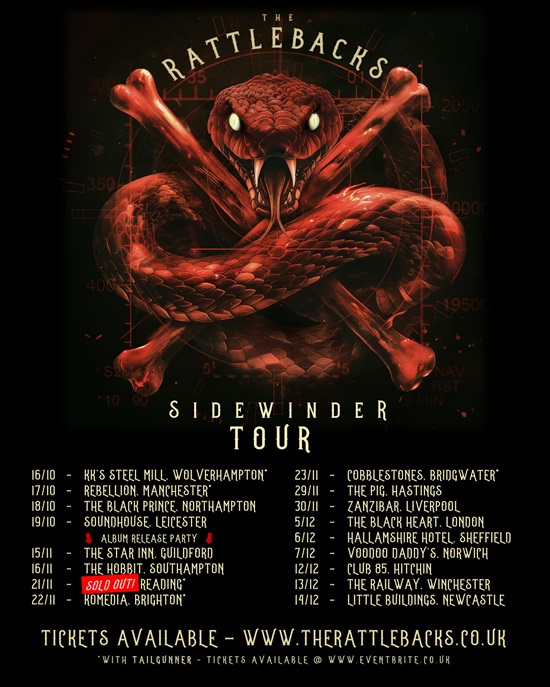 Rattlebacks Sidewinder 2024 tour poster