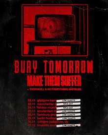 Bury Tomorrow 2024 tour poster