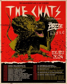 The Chats 2024 Euro tour poster