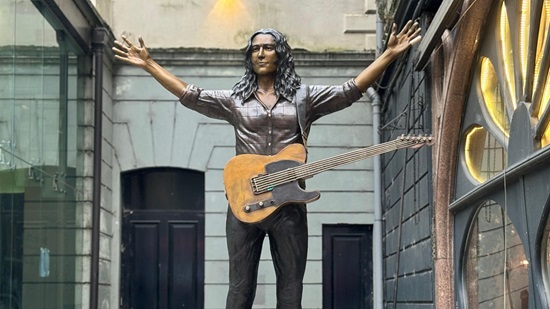 CONTROVERSIAL RORY GALLAGHER STATUE UNVEILED IN BELFAST