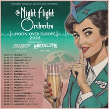 Night Flight Orchestra 2025 tour poster