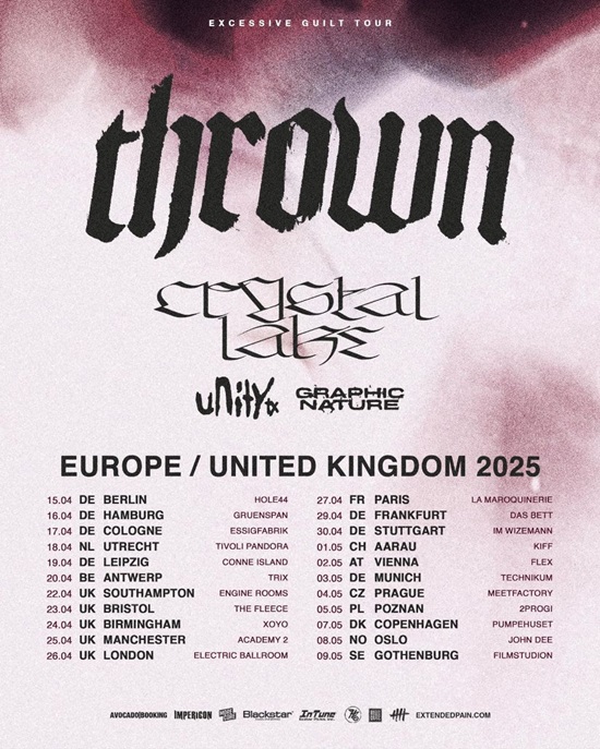 thrown 2025 tour poster