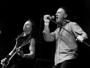 Photo of punk legends Conflict by Simon Balaam