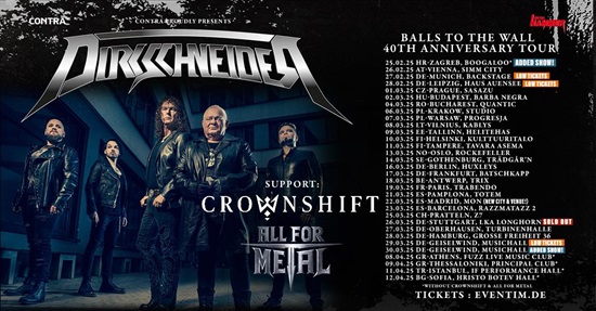 Dirkschneider European tour advert