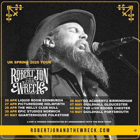 Robert Jon & The Wreck 2025 tour poster