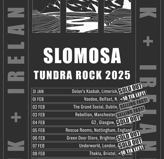 Slomosa 2025 tour poster