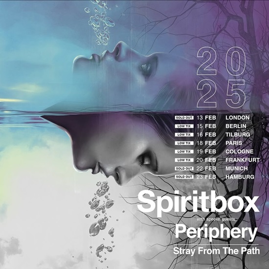 Spiritbox 2025 tour poster