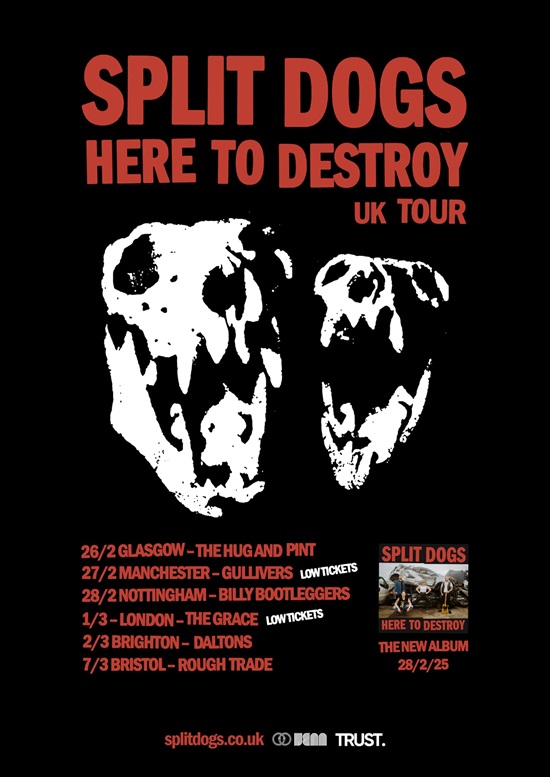 Split Dogs tour poster