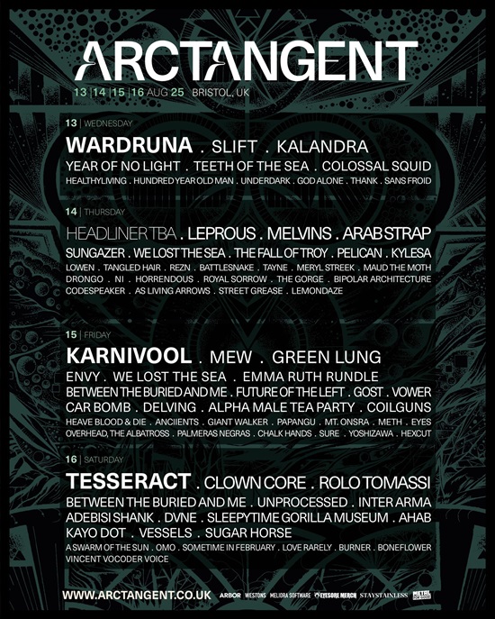 Updated ArcTanGent 2025 poster