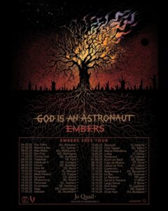 God Is An Astronaut Embers 2025 tour poster