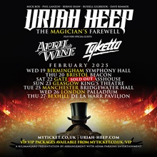 Uriah Heep Magician's Farewell UK tour poster