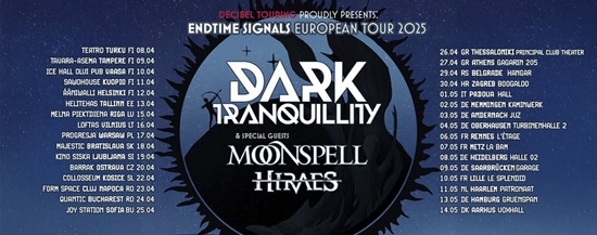 Dark Tranquillity/Moonspell/Hiraes – Haarlem, Patronaat – 11 May 2025