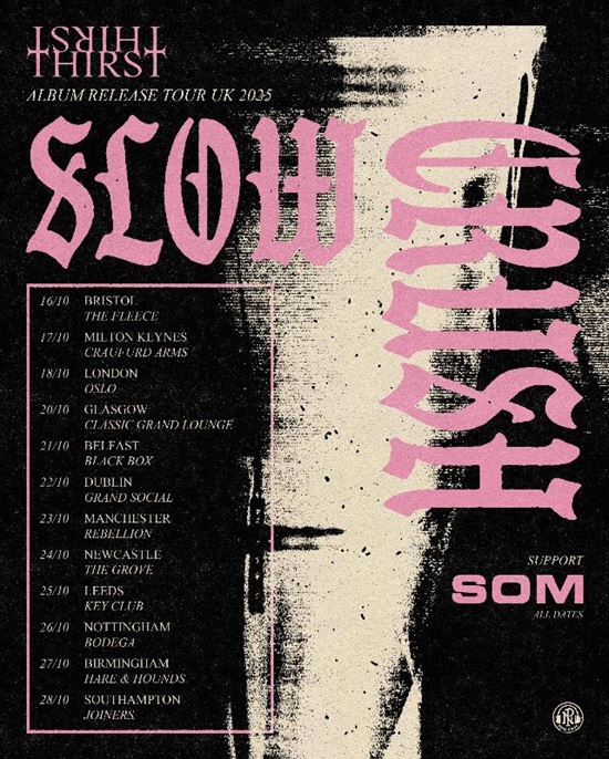 Slow Crush 2025 tour poster