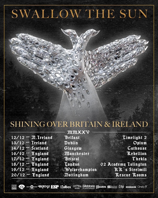Swallow The Sun December 2025 tour poster
