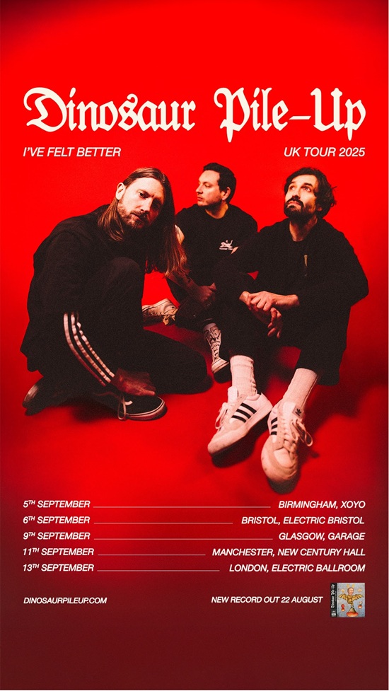Dinsosaur Pile-Up 2025 tour poster