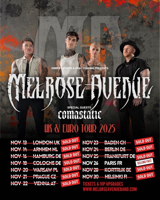 Melrose Avenue 2025 tour poster