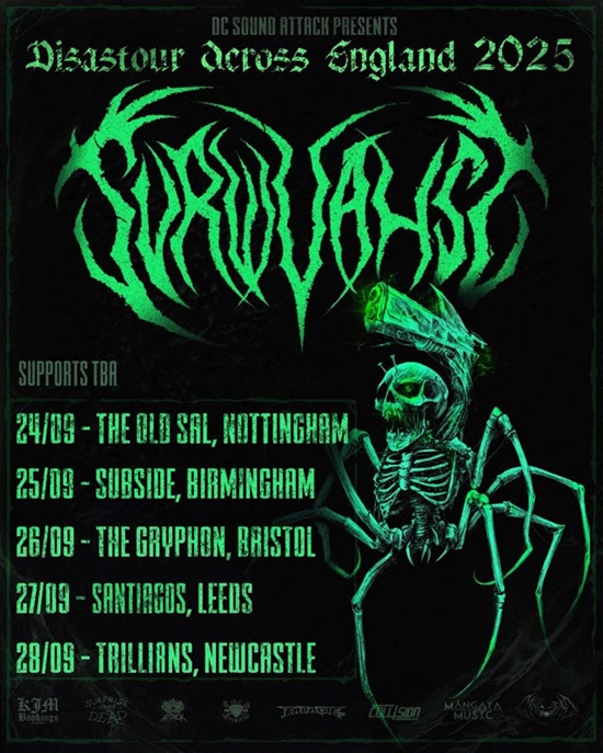 Survivalist Oct 2025 tour poster