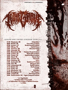 To The Grave 2025 tour poster