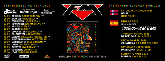 FM Brotherhood tour poster