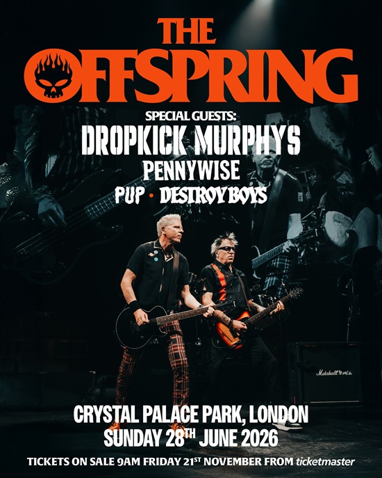 Poster for The Offspring @ Crystal Palace 2026