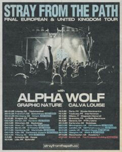 Stray From The Path 2025 tour poster