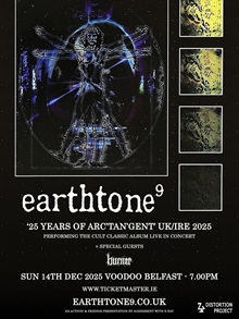 Poster for earthtone9 at Voodoo Belfast December 2025