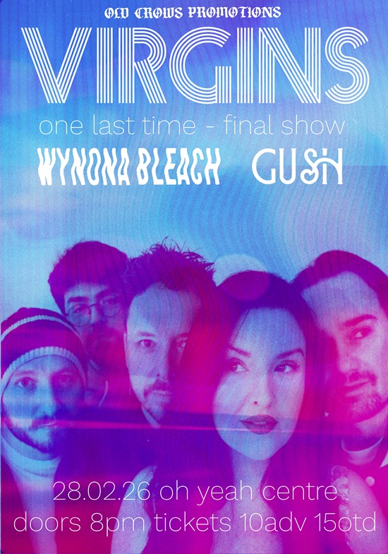 Poster for Virgins farewell gig 28 February 2026