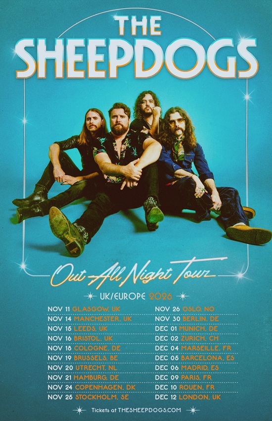 The Sheepdogs 2026 tour poster