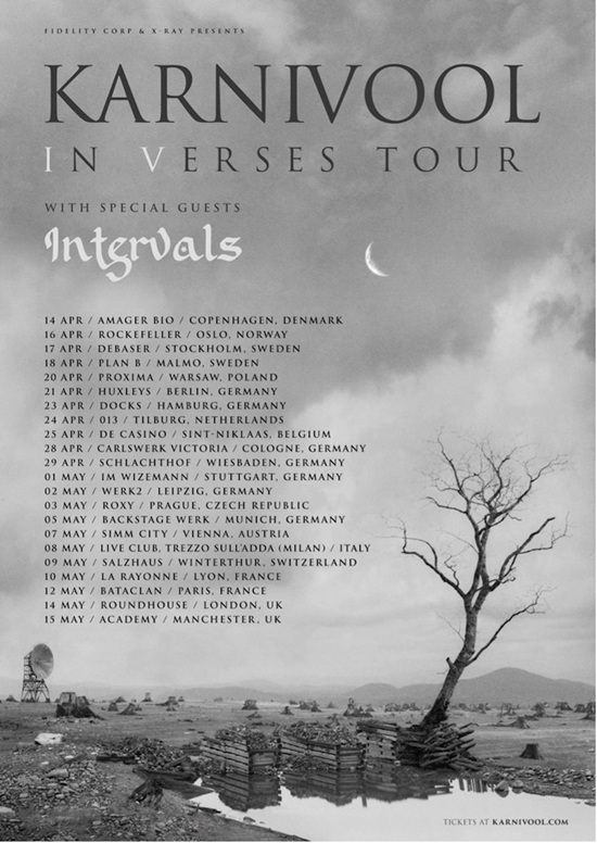 Karnivool 2026 tour poster