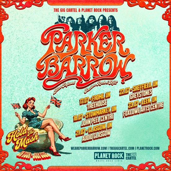 Parker Barrow July 2026 tour poster