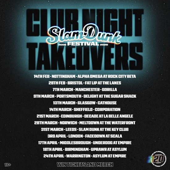 Poster for Slam Dunk 2026 Takeover tour