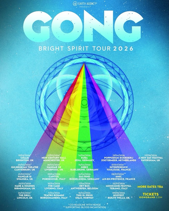 Gong 2026 tour poster