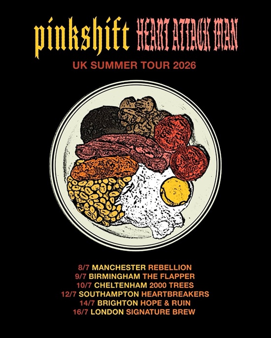 Pinkshift July 2026 tour poster