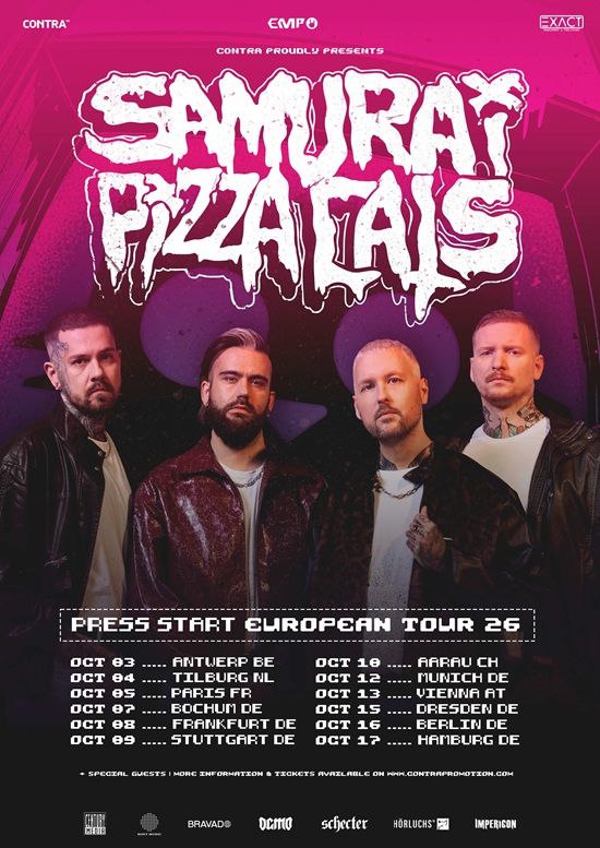 Samurai Pizza Cats 2026 tour poster