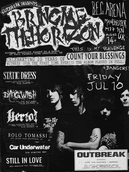 Poster for Bring Me The Horizon at BEC Arena July 2026