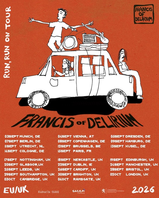 Francis Of Delirium 2026 tour poster