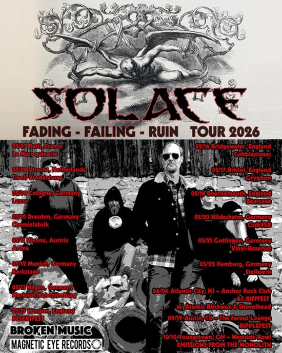 Solace 2026 tour poster