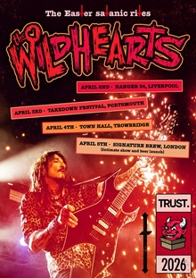 Wildhearts April 2026 tour poster