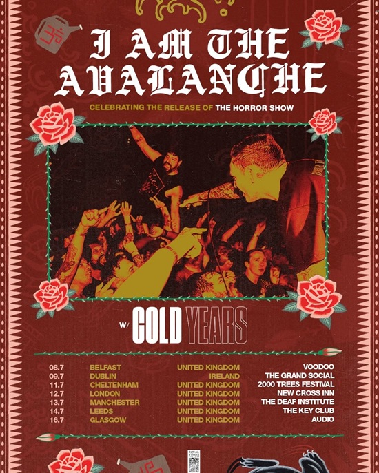 I Am The Avalanche 2026 tour poster